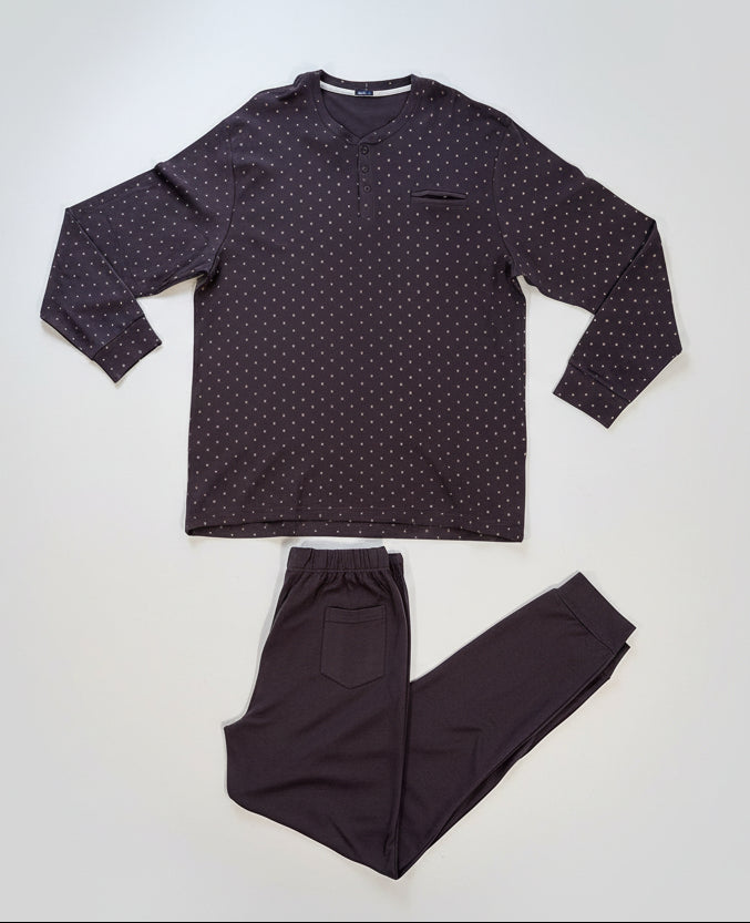 Pigiama Uomo Calibrato in Cotone Interlock IRGE - Taglie 2XL e 3XL