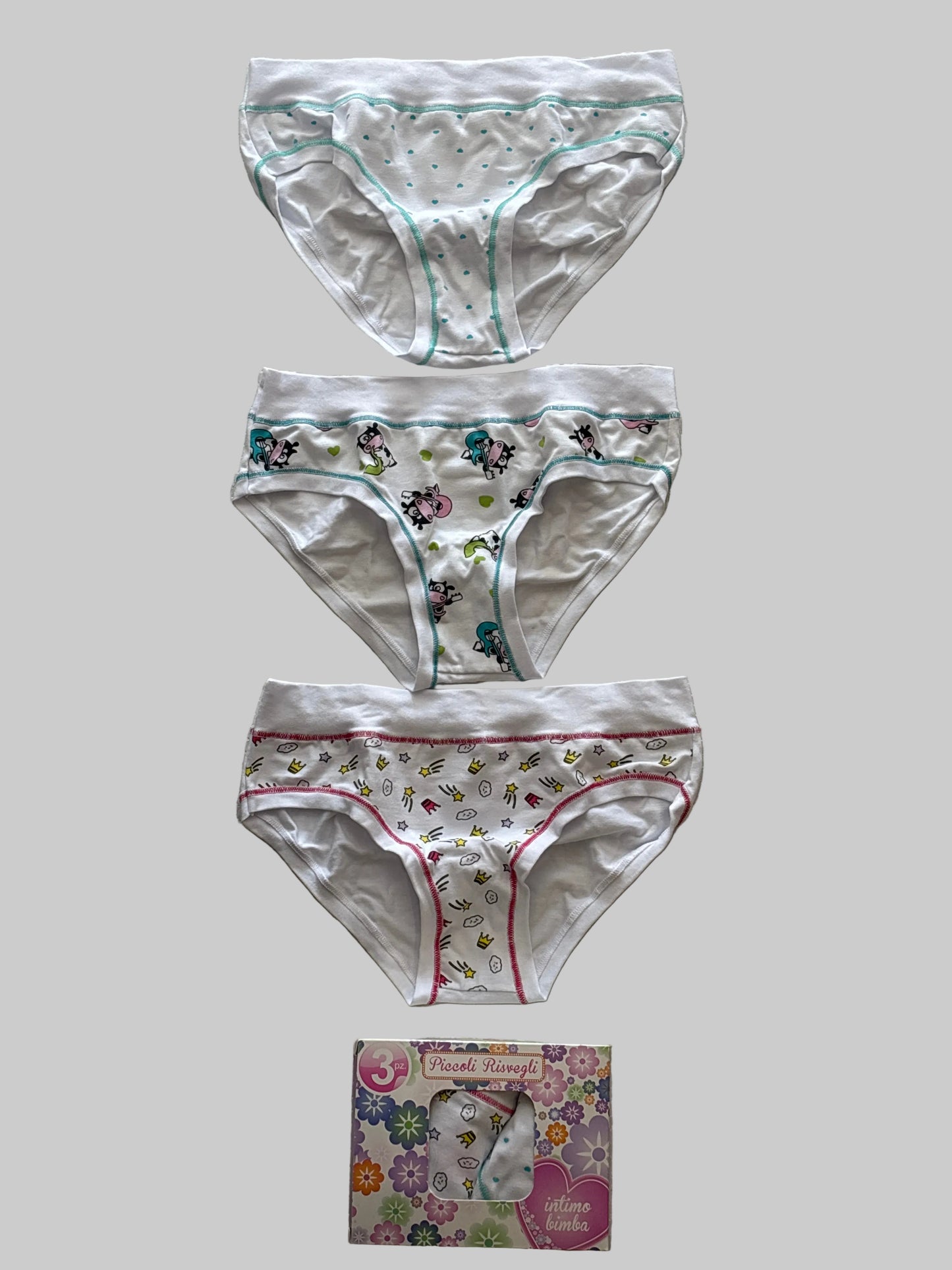 Tripack Slip Bimba e Ragazza PICCOLI RISVEGLI