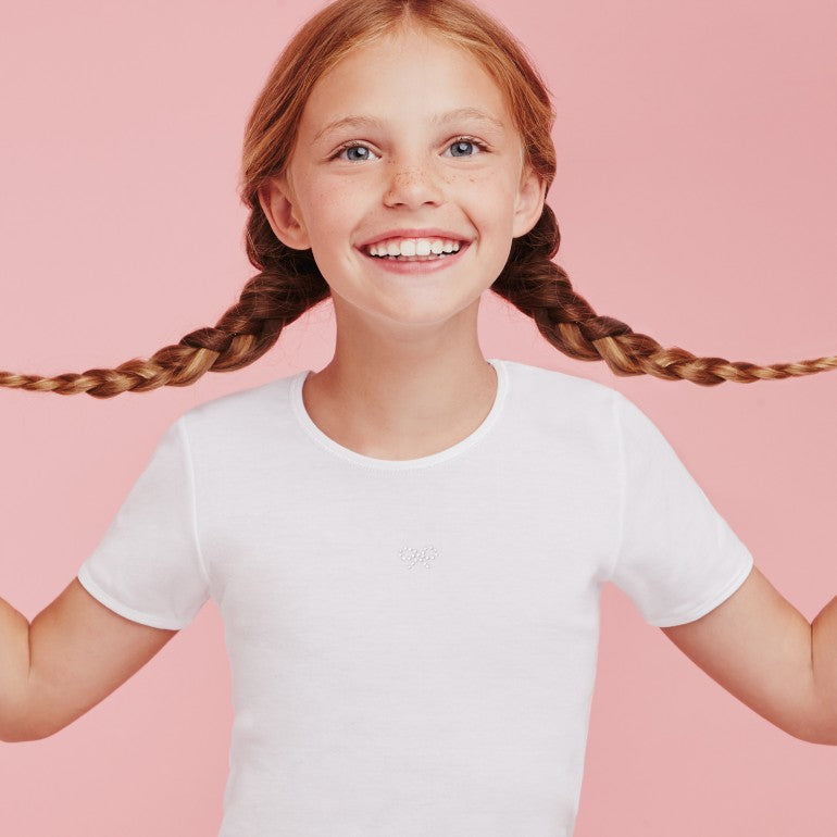 T-Shirt Mezza Manica Cotone Bambina BA4258 ELLEPI