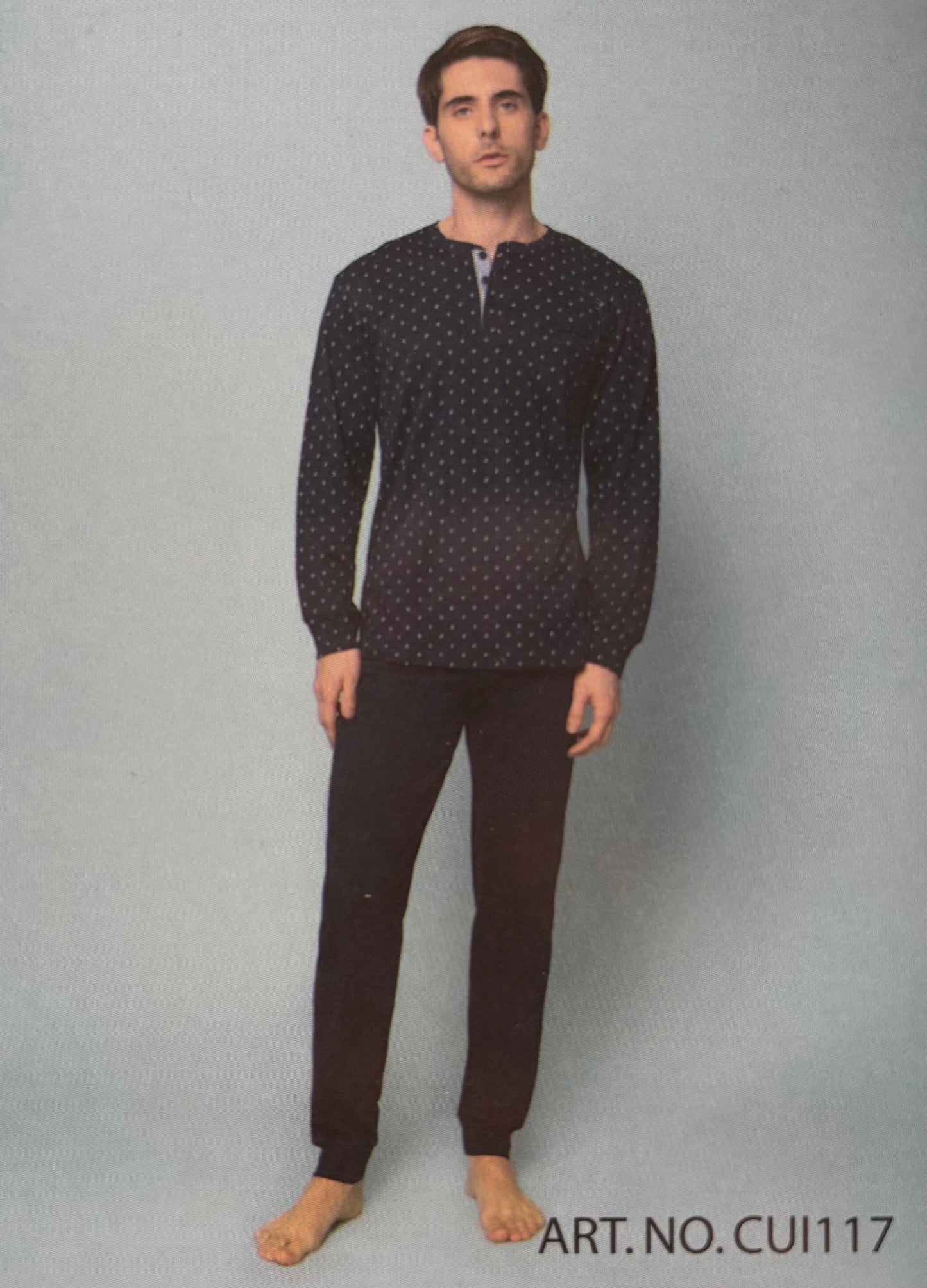 Pigiama Uomo Calibrato in Cotone Interlock IRGE