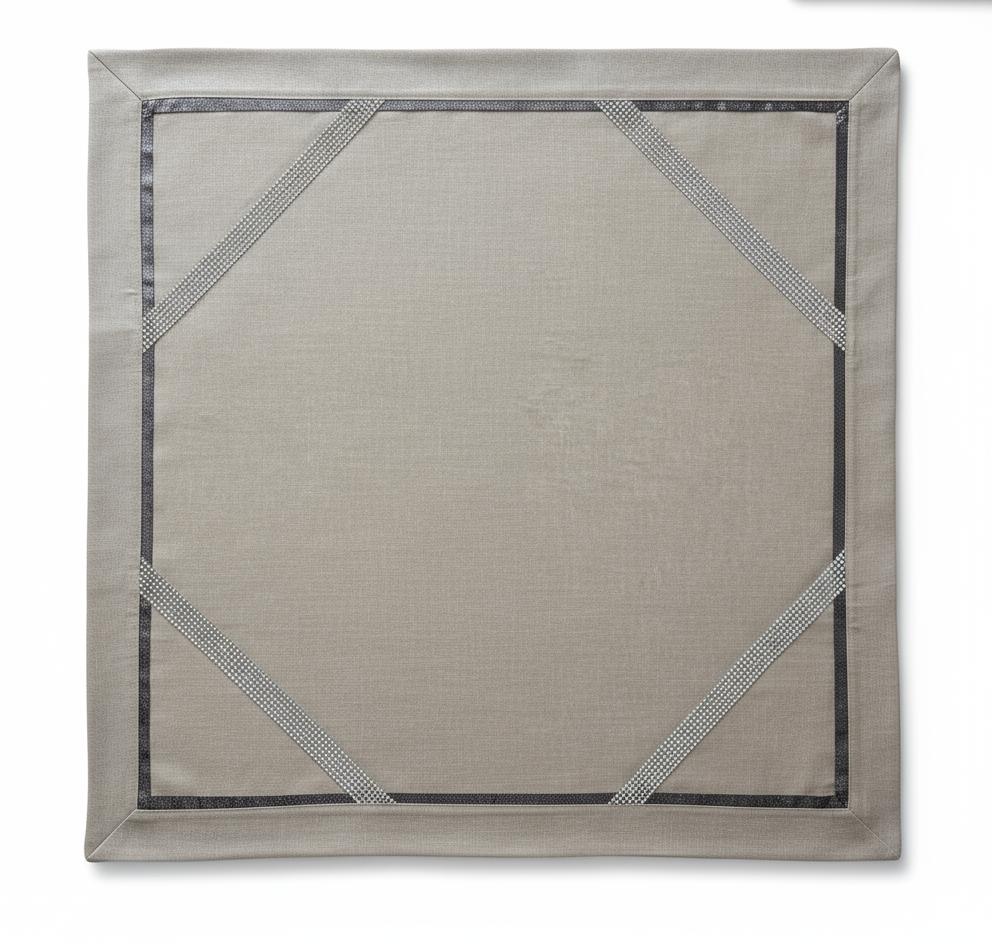 Centrotavola quadrato elegante con strass – 85cm x 85 cm