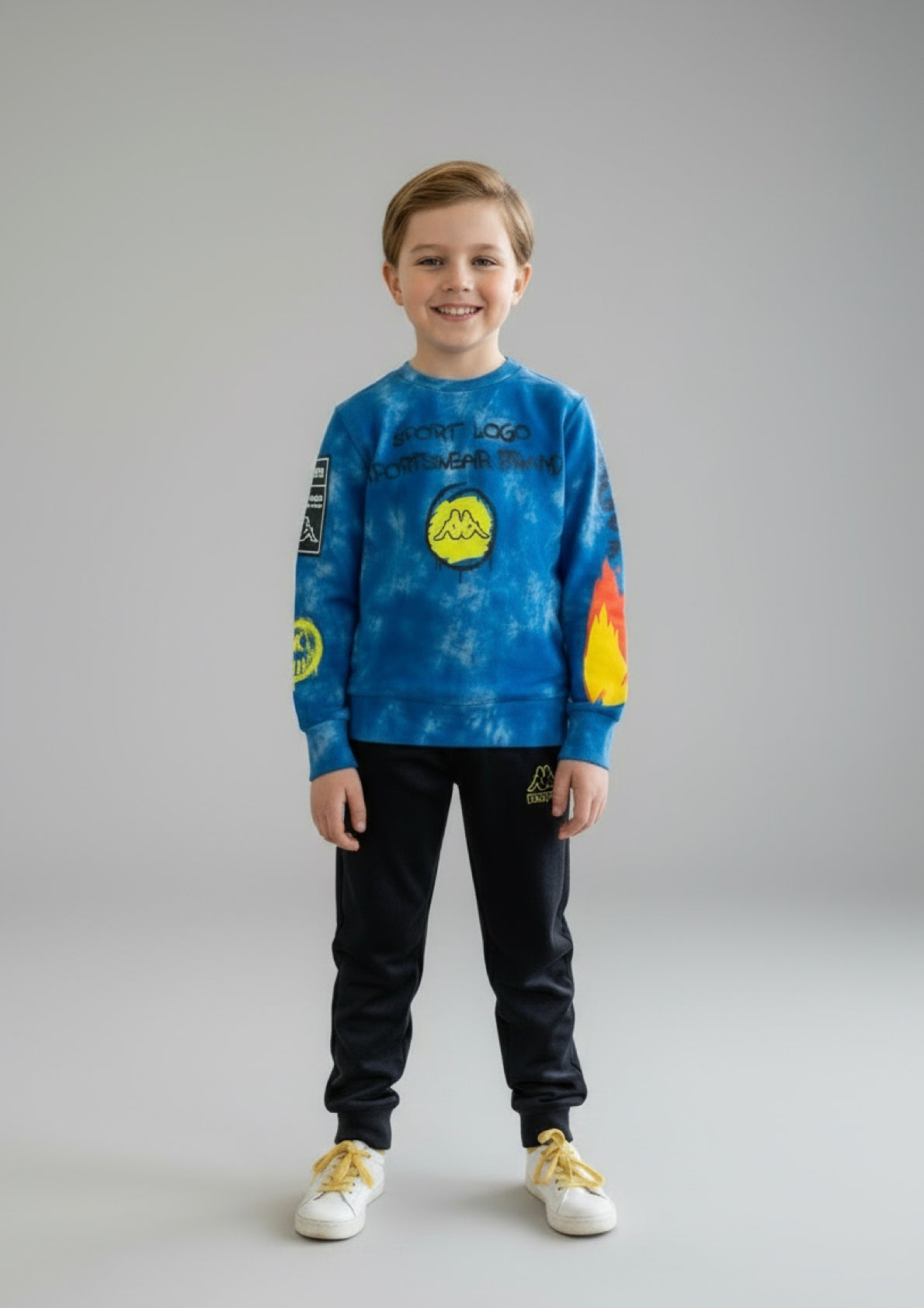 Tuta Bambino in felpa di cotone KAPPA - Taglie 4 e 6 anni