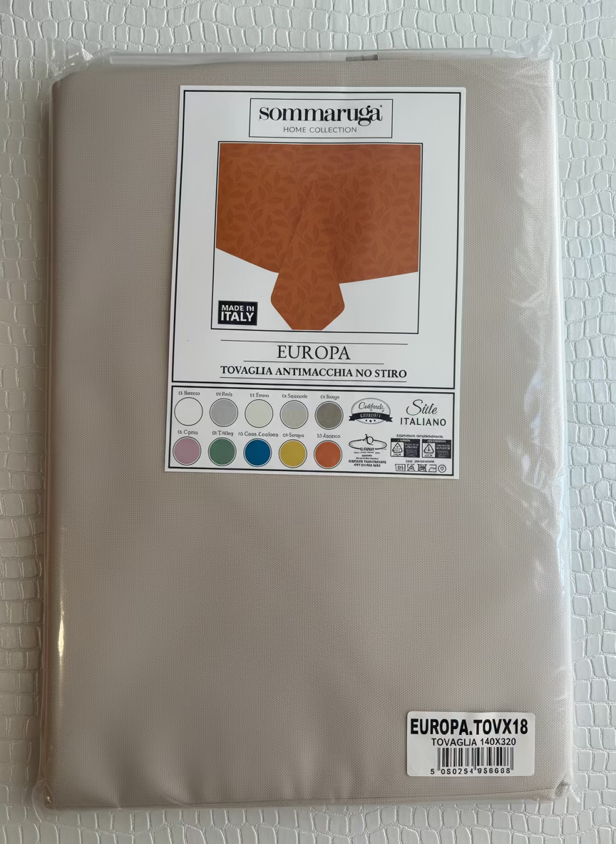 Tovaglia 18 posti antimacchia modello Europa - SOMMARUGA Home Collection