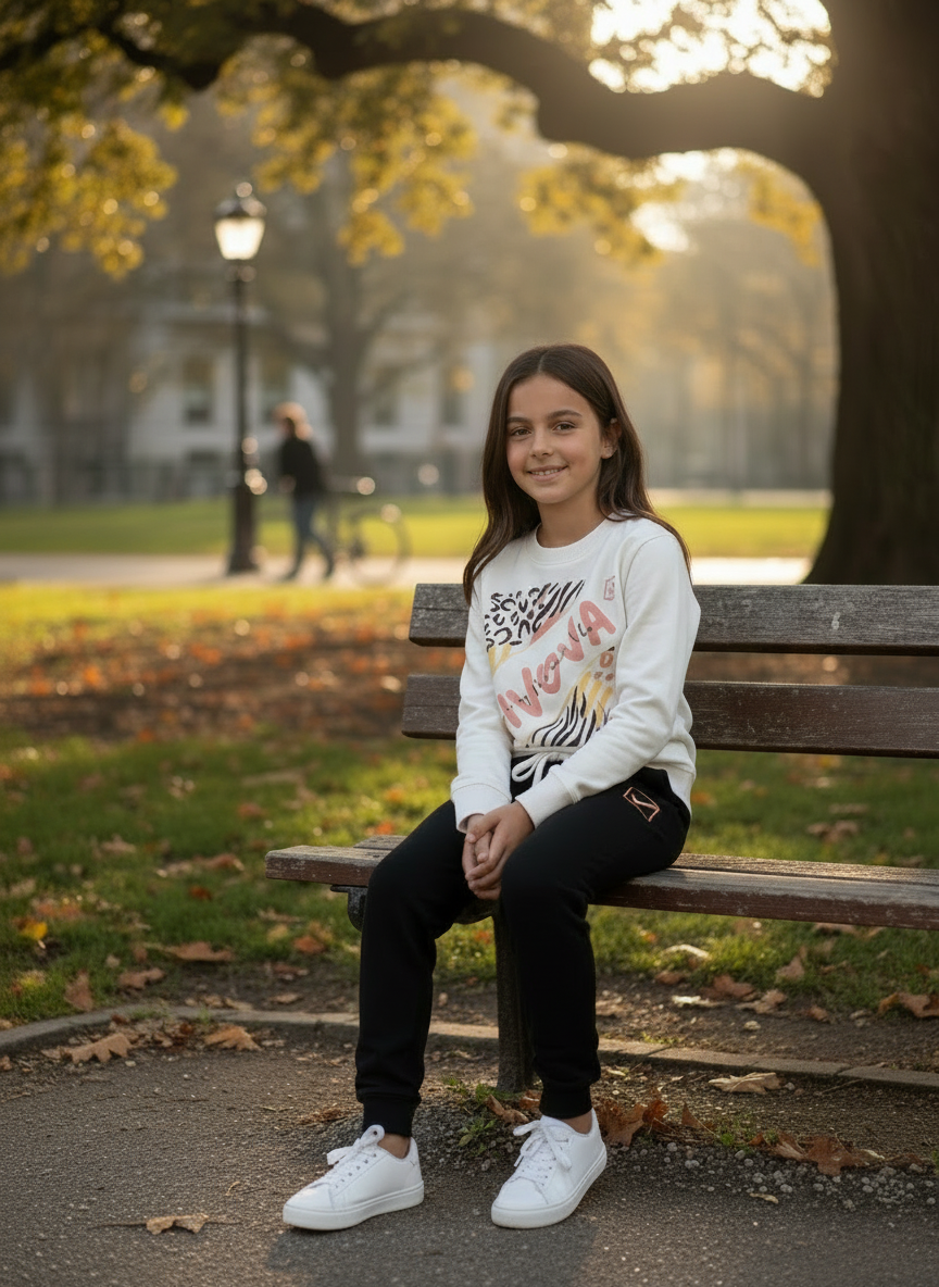Tuta Bambina in felpa di cotone GIVOVA - Taglie 5, 7 e 8 anni