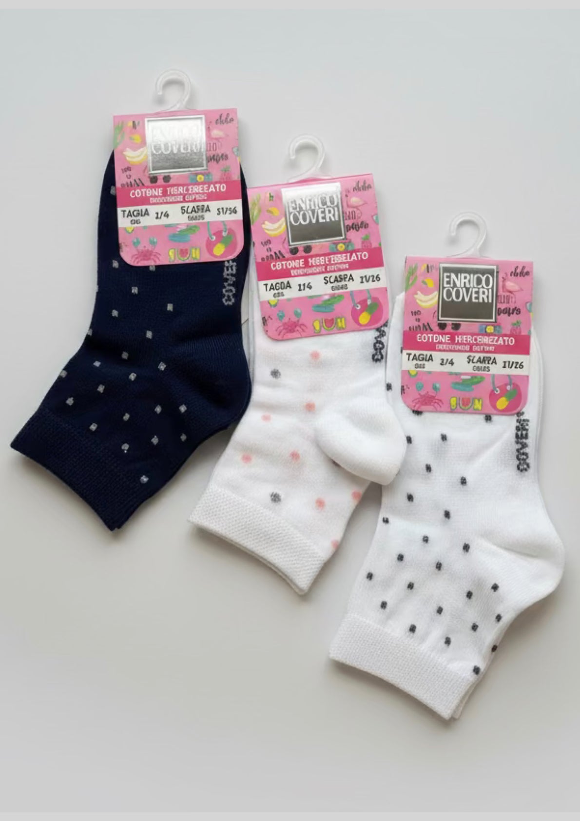 Calza corta estiva Bambina in fresco cotone ENRICO COVERI