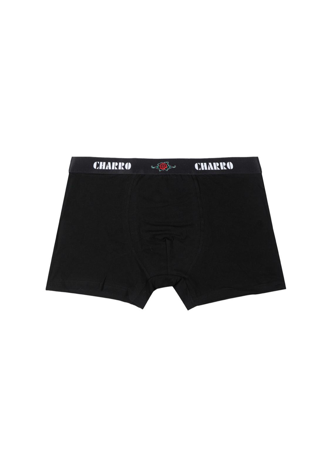 Tripack Boxer in cotone elastico in vita con scritta marchio CHARRO
