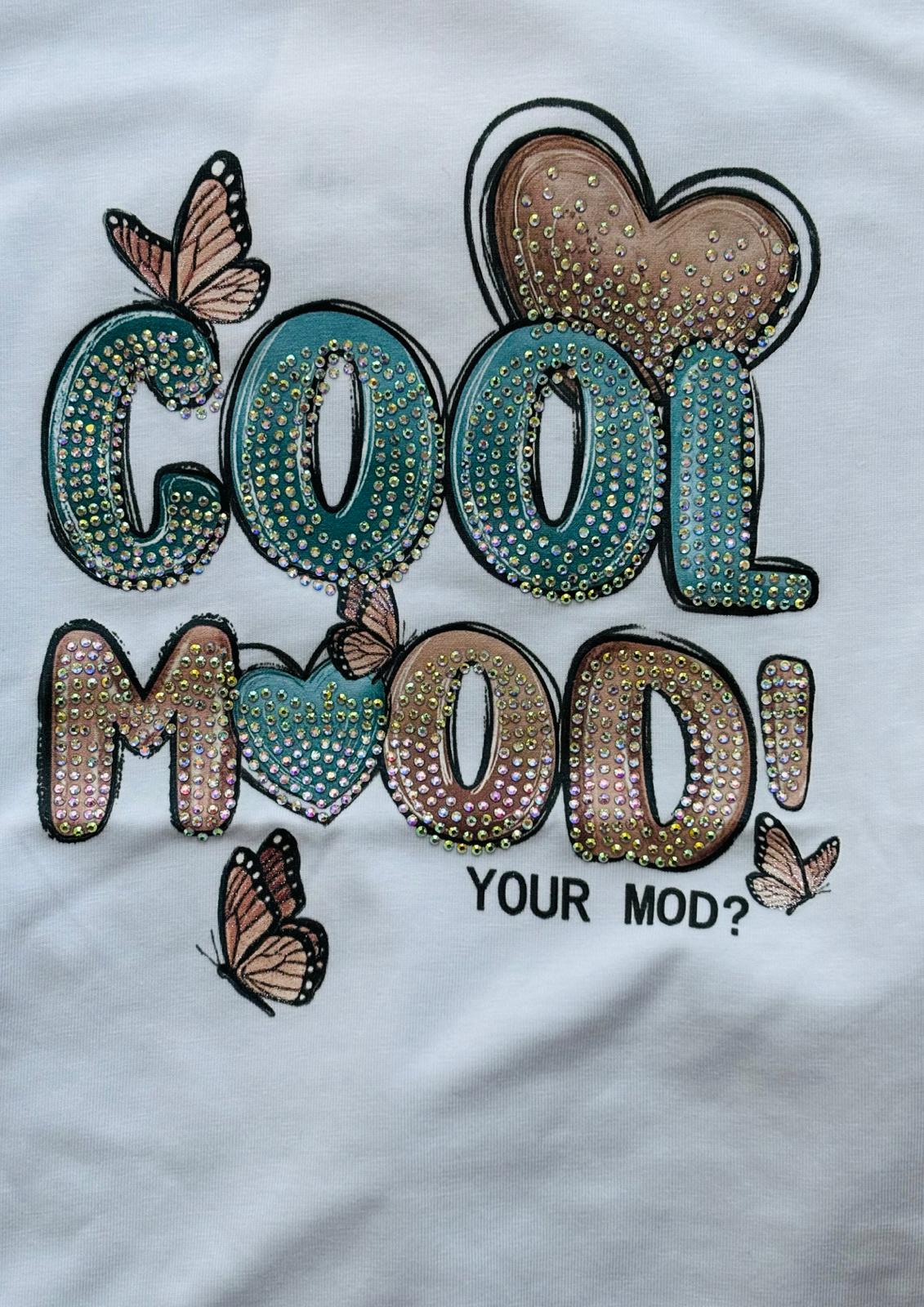 Completo bambina “Cool Mood” Maglietta + pantalone capri - Taglia 6 anni