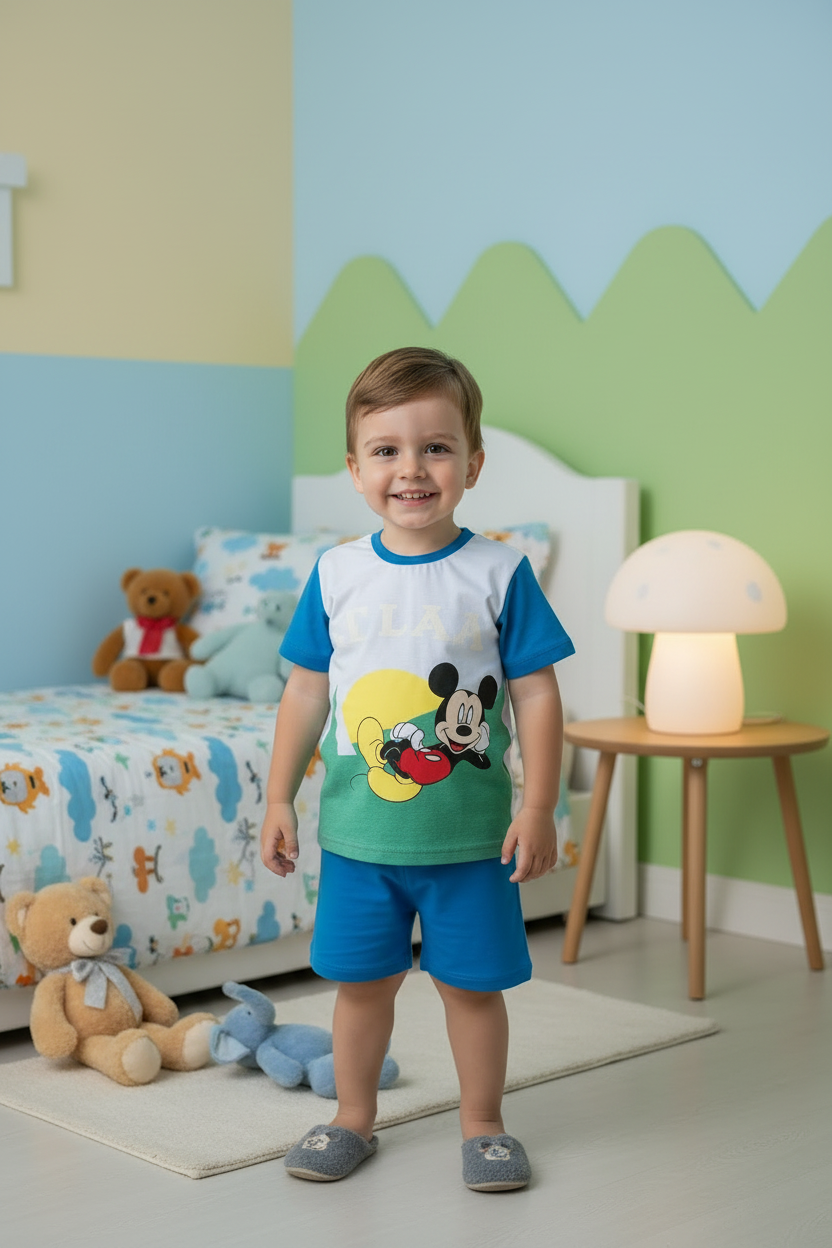 Pigiama Bambino Mickey Mouse “Relax” Disney ELLEPI - Taglia 3 anni