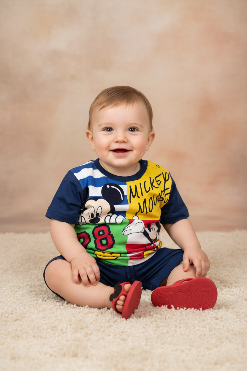 Pigiama neonato Mickey Mouse Disney ELLEPI - Taglia 9 mesi
