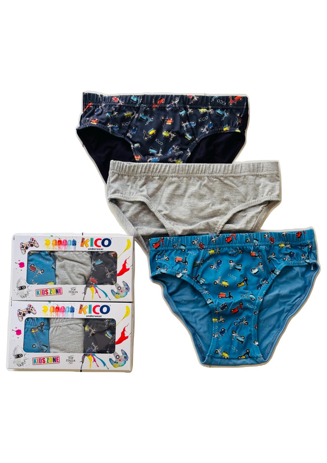 Tripack Slip Bambino con elastico interno KICO