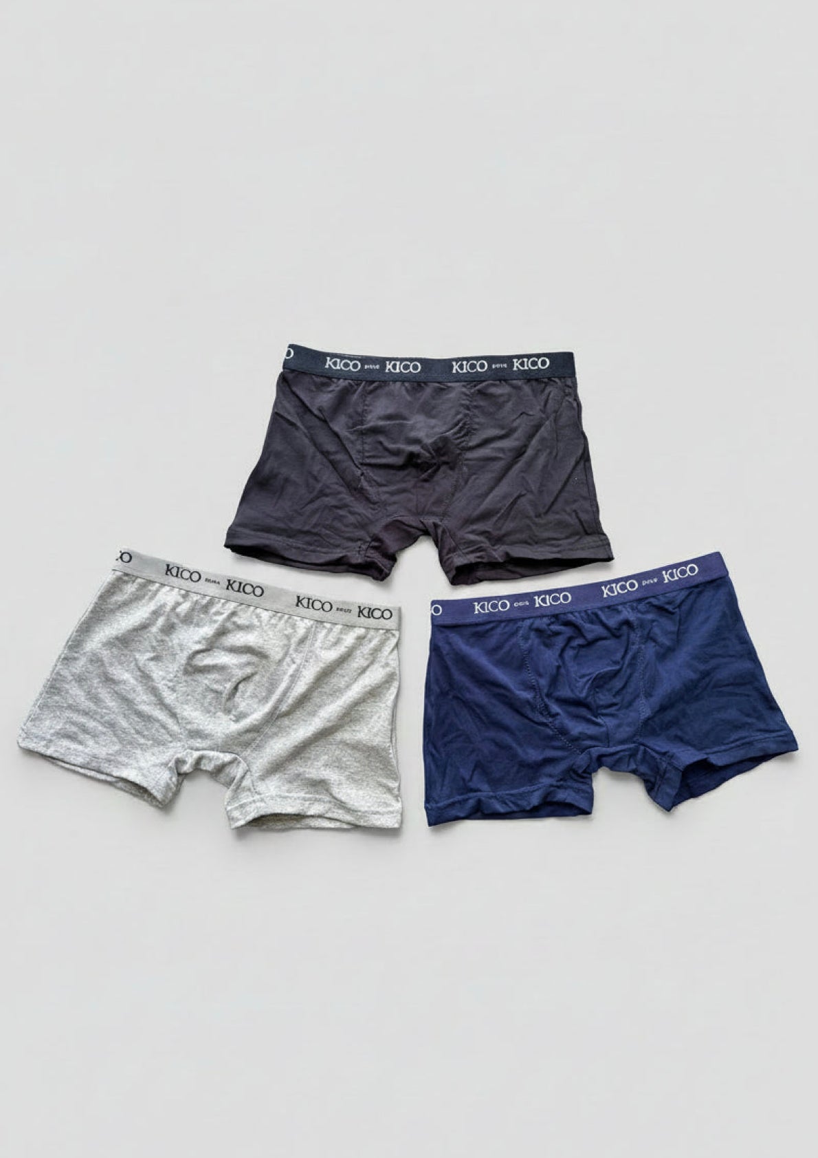 Boxer Bambino tinta unita con elastico esterno KICO