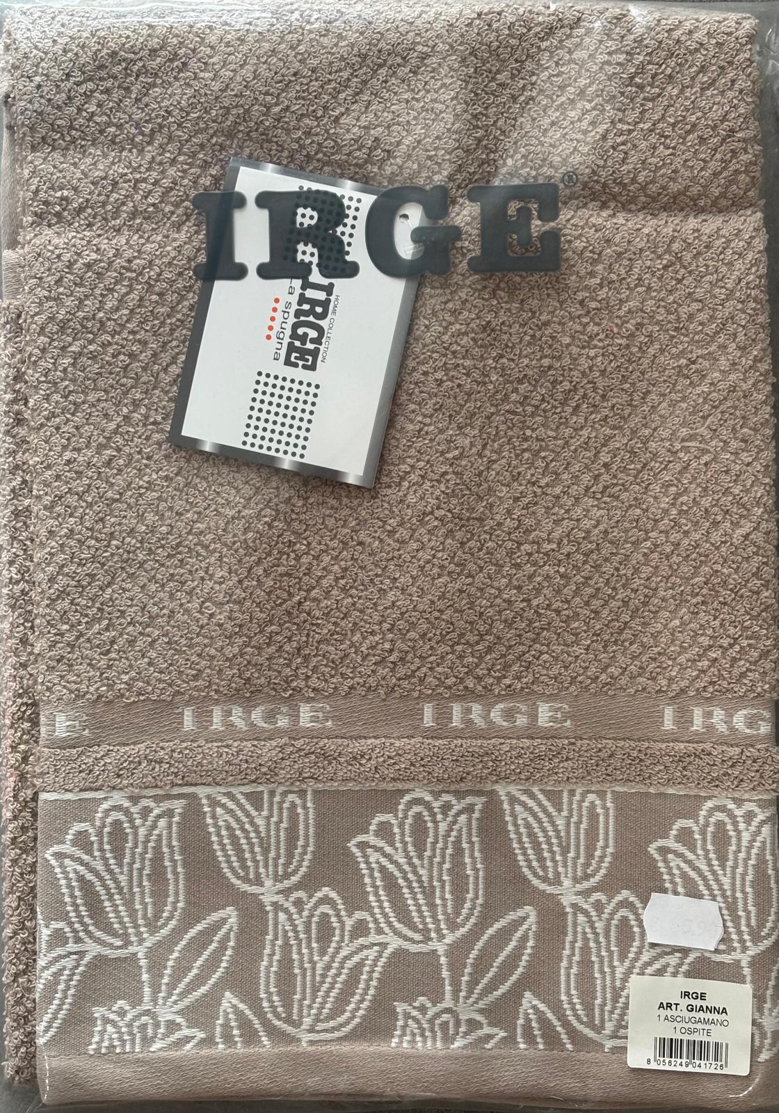 Coppia di asciugamani 1+1 Cotone IRGE