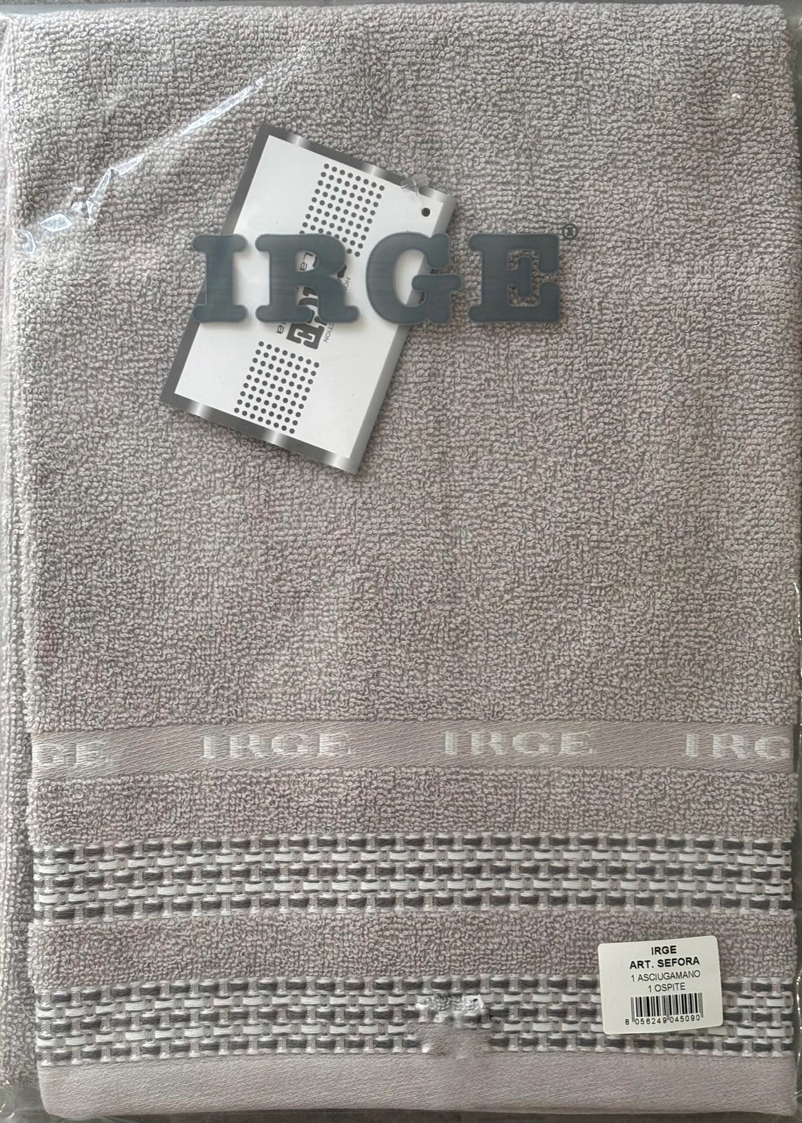 Coppia di asciugamani 1+1 Cotone IRGE