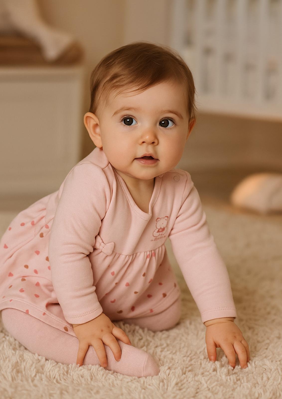 Vestitino Neonata con collant in caldo cotone IRGE baby
