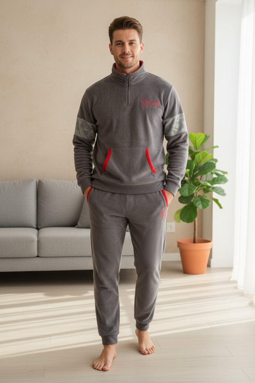 Pigiama uomo pile sportivo ZENZERO&PAPRIKA