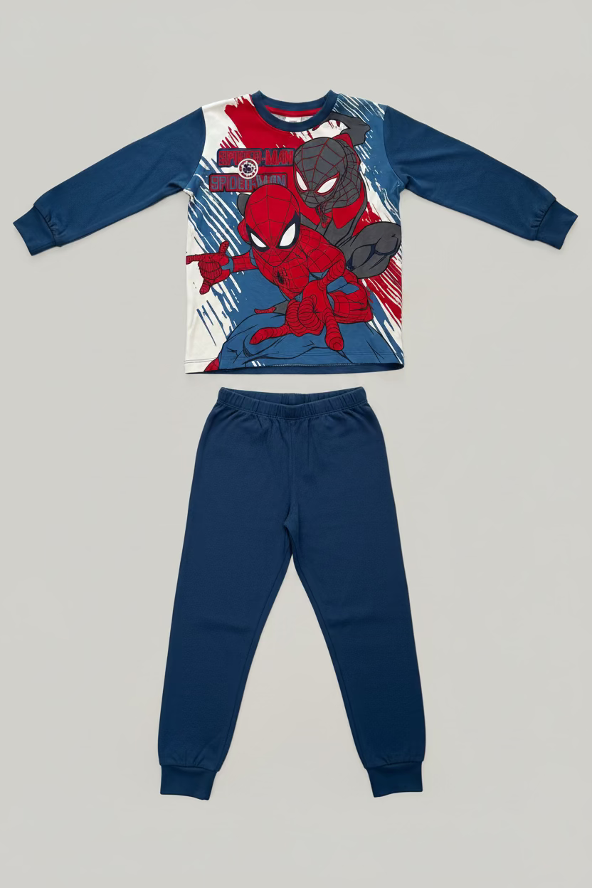 Pigiama Bambino manica lunga Cotone Interlock SPIDERMAN - Taglia 7/8 anni