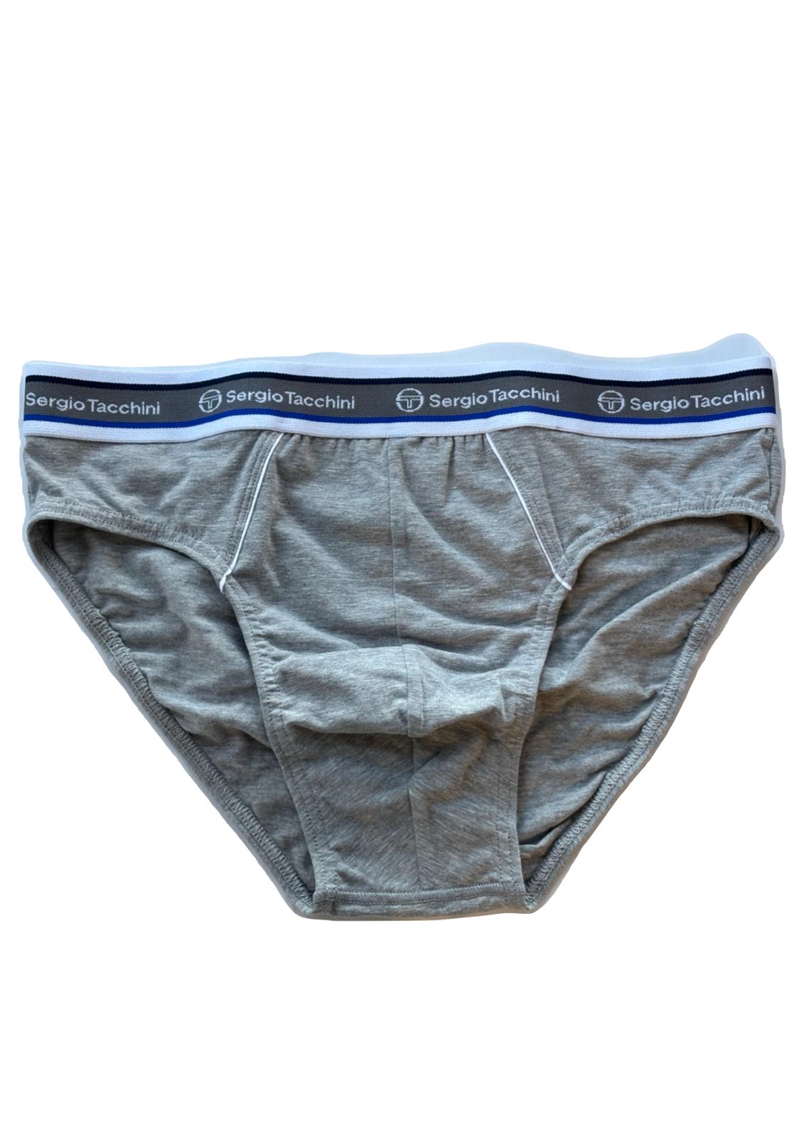 Slip in cotone elastico in vita con scritta marchio SERGIO TACCHINI