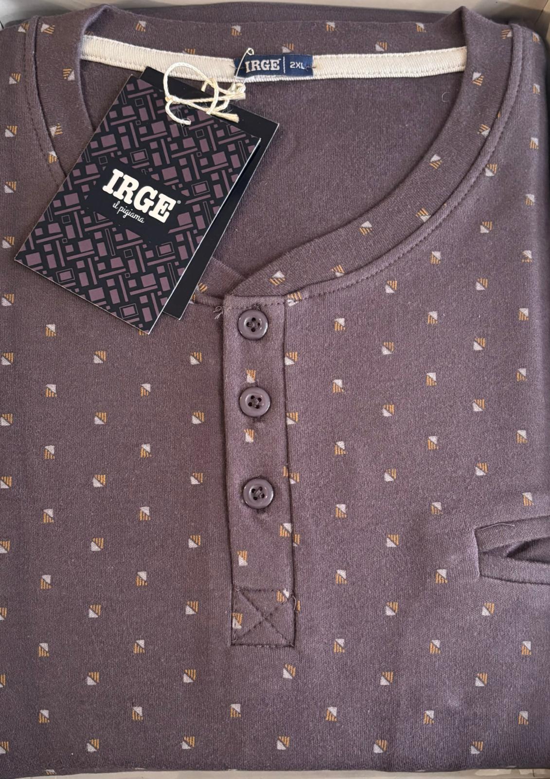 Pigiama Uomo Calibrato in Cotone Interlock IRGE