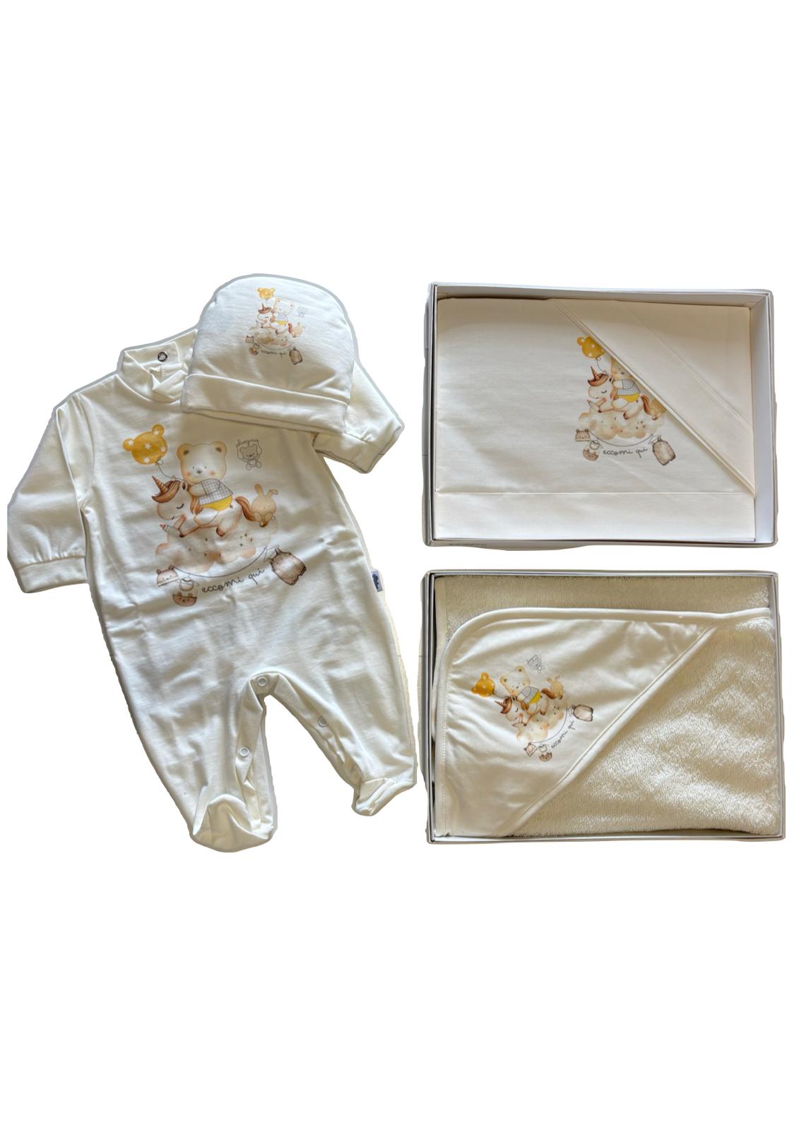 Set Neonata 100% cotone CILIEGINA