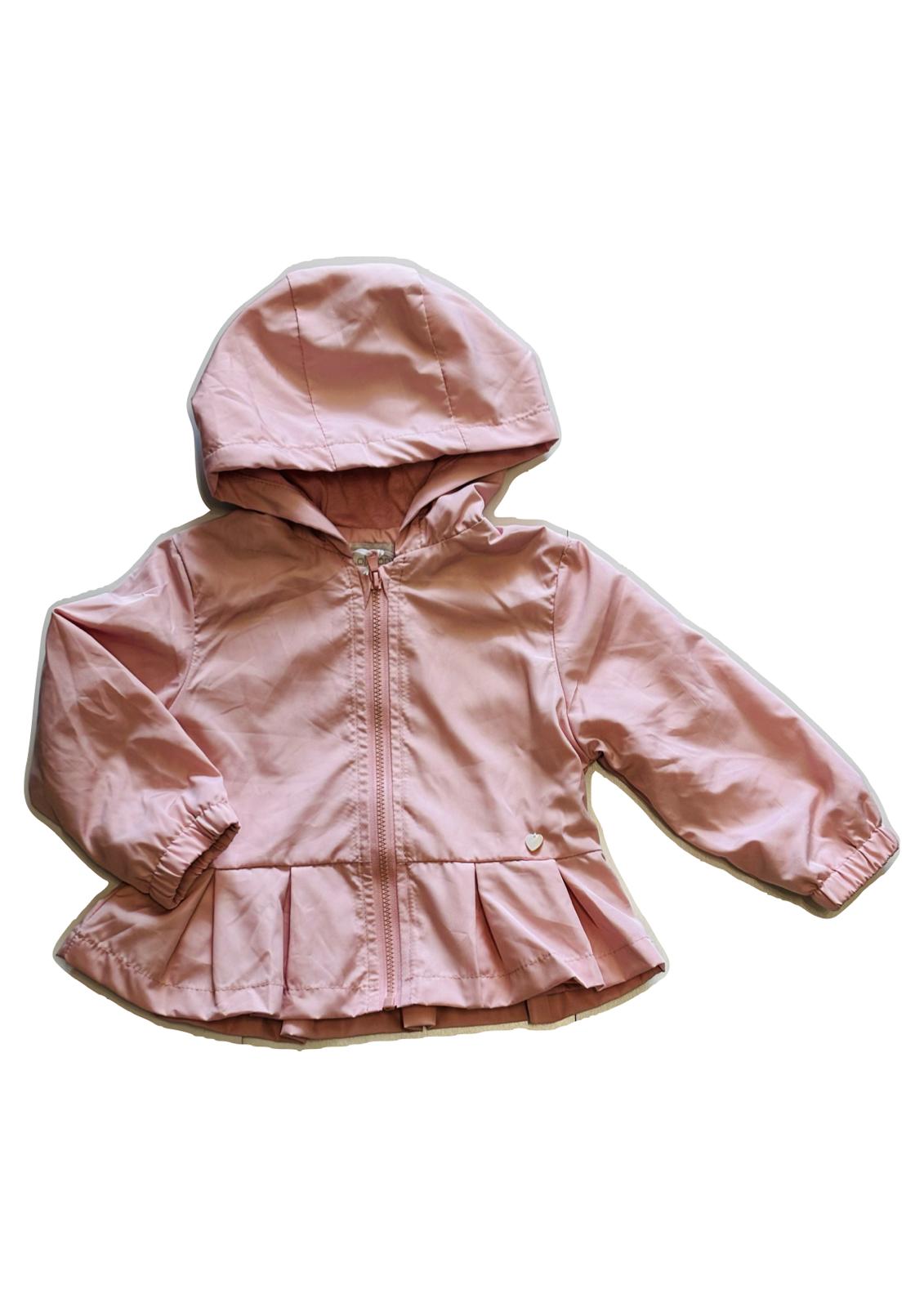 Giubbino primaverile giacca a vento neonata con zip e cappuccio LOLLITOP