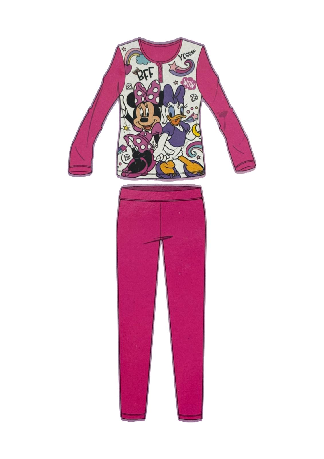 Pigiama Bambina manica lunga primaverile in Jersey di Cotone Minnie DISNEY JUNIOR