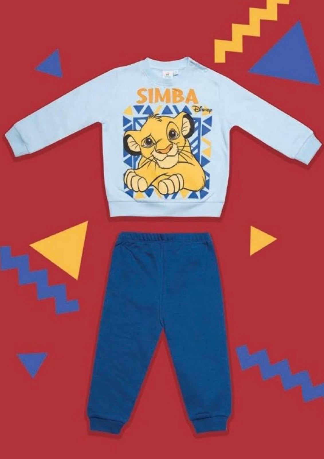 Pigiama Neonato in cotone felpato Disney Re Leone