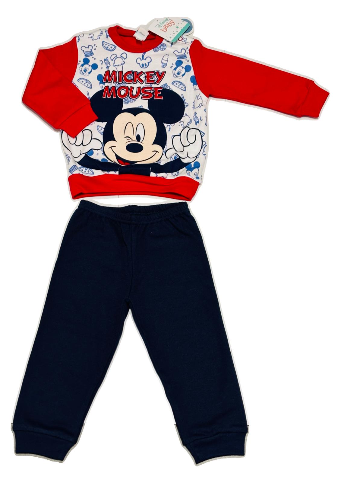 Pigiama Neonato in cotone interlock Disney Mickey Mouse ELLEPI