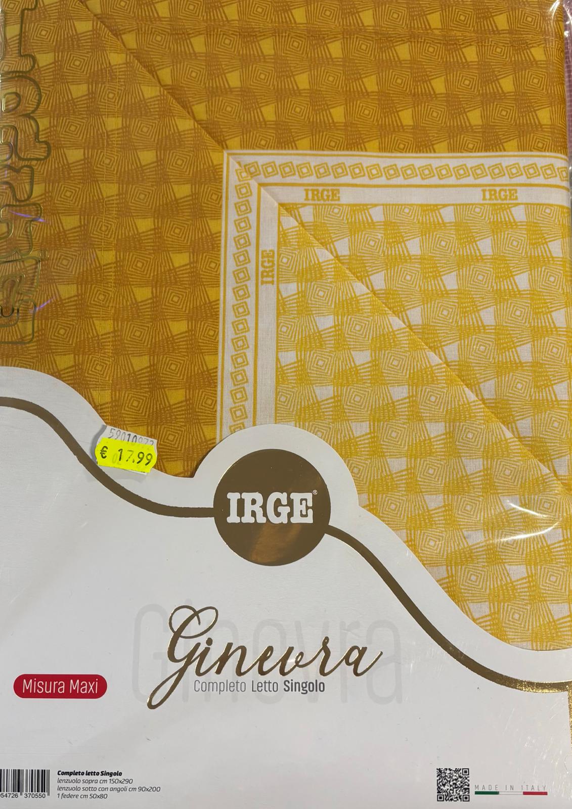 Completo Letto 1 piazza Misure Maxi IRGE