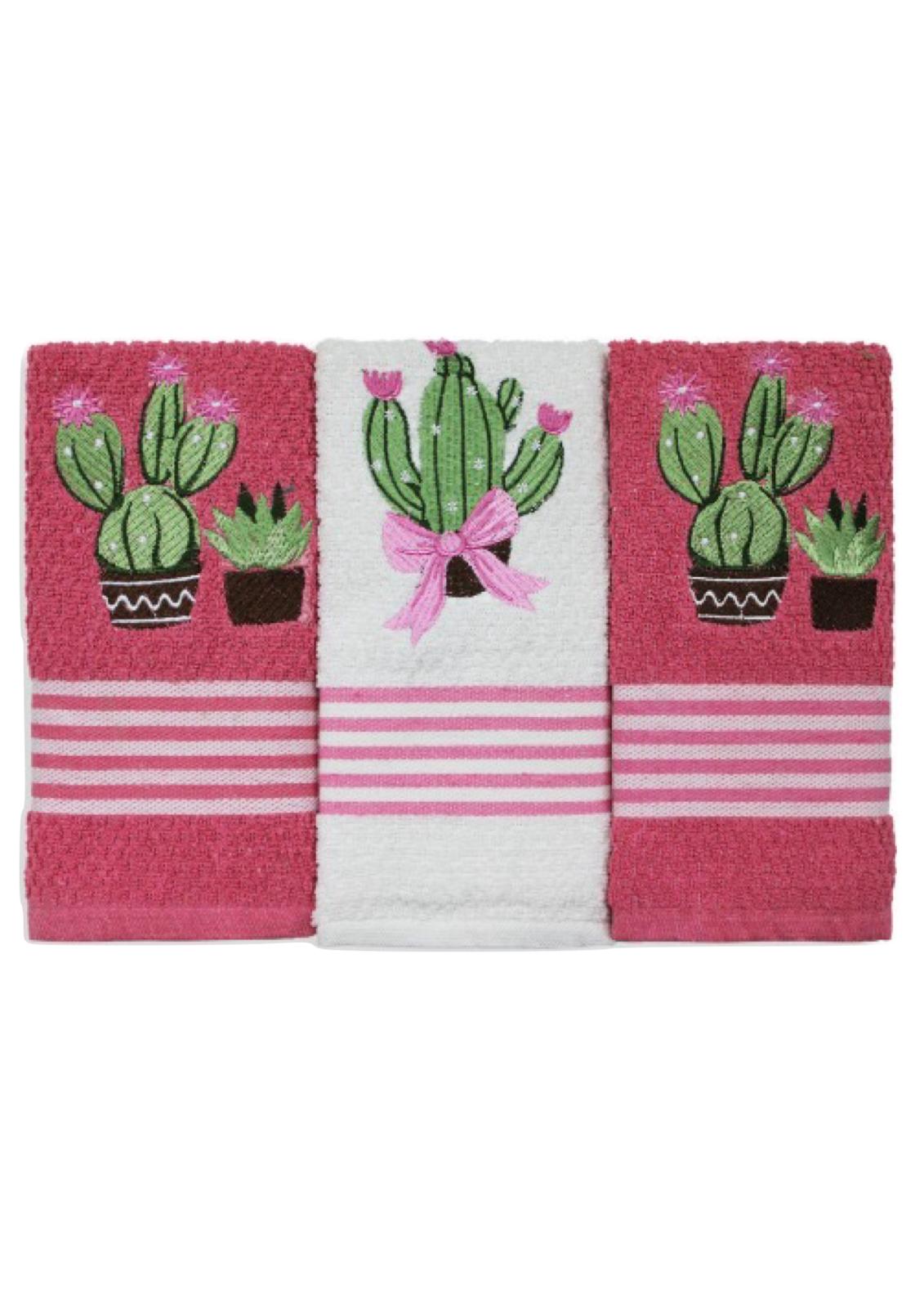 Set 3 strofinacci da cucina canovacci in spugna Jacquard PREZIOSA