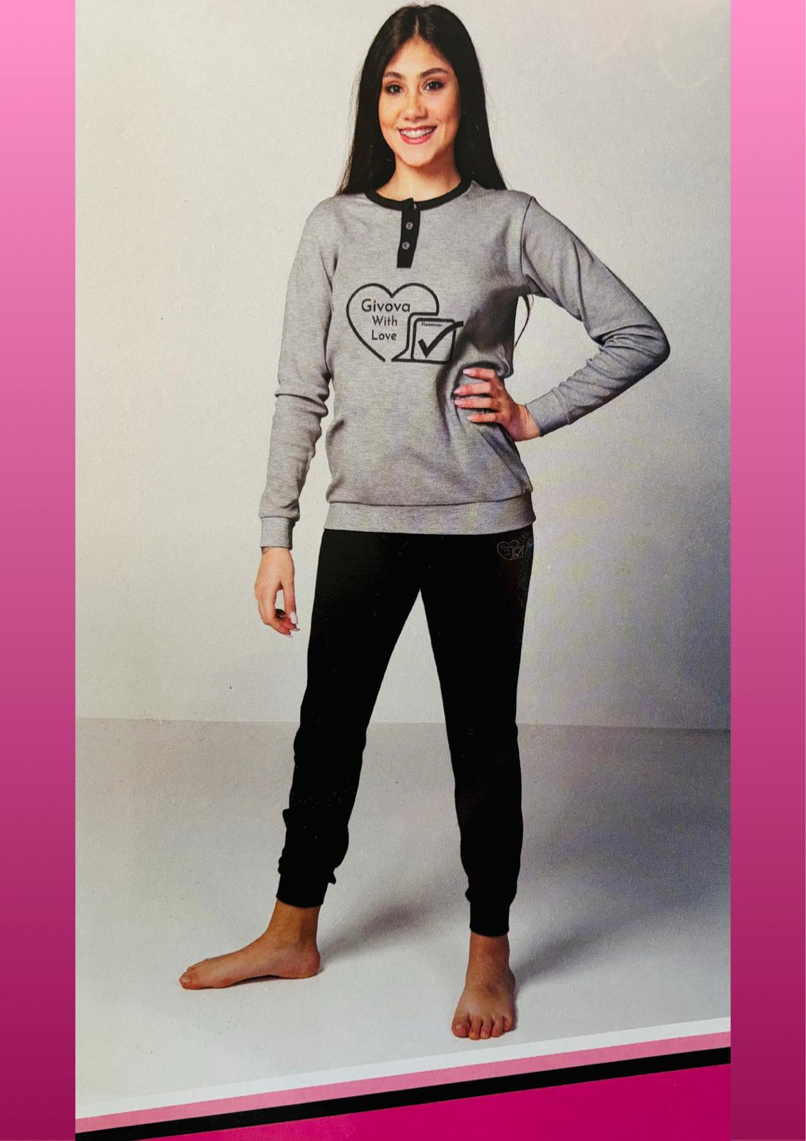 Pigiama ragazza interlock GIVOVA