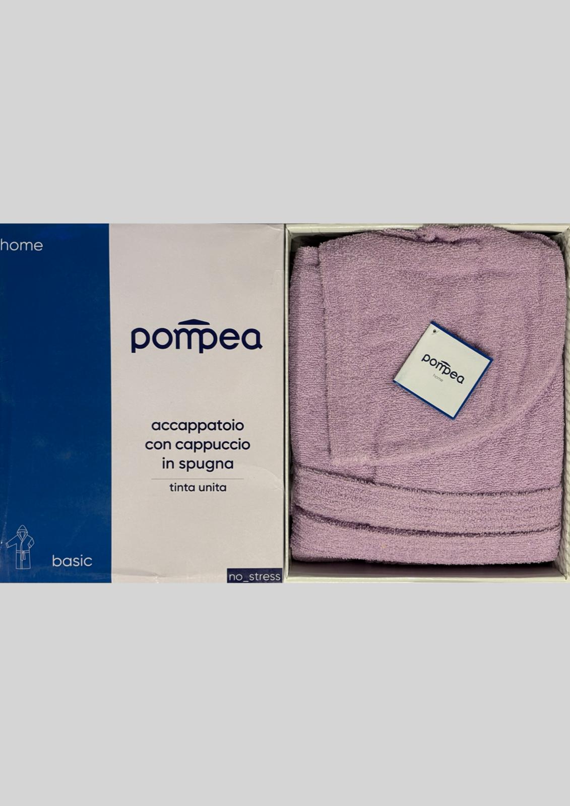 Accappatoio adulto unisex in spugna 100% cotone POMPEA