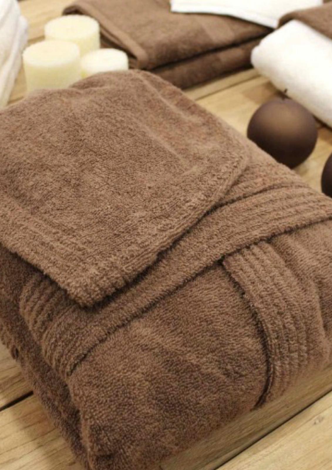 Accappatoio adulto unisex in spugna 100% cotone HAPPIDEA