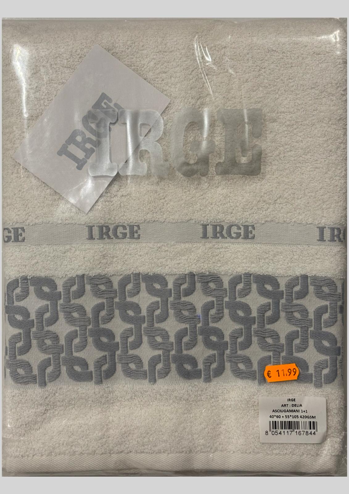 Coppia di asciugamani 1+1 Cotone IRGE