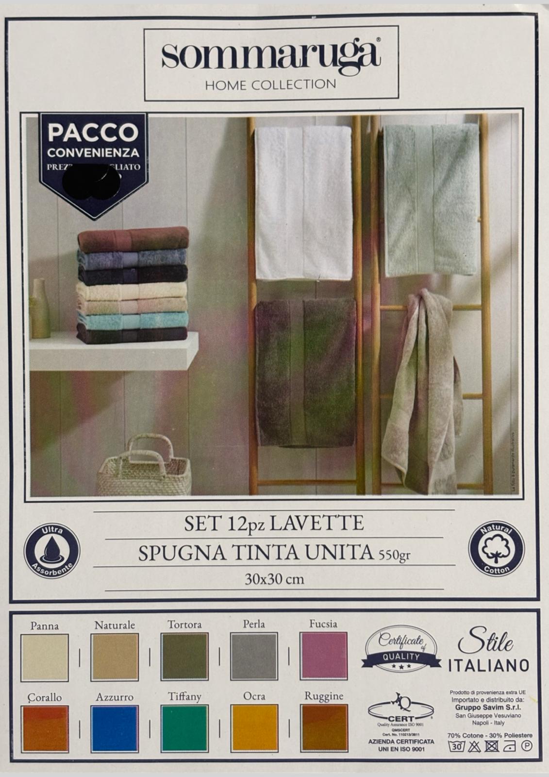 Set 12 Lavette Spugna Assortito SOMMARUGA