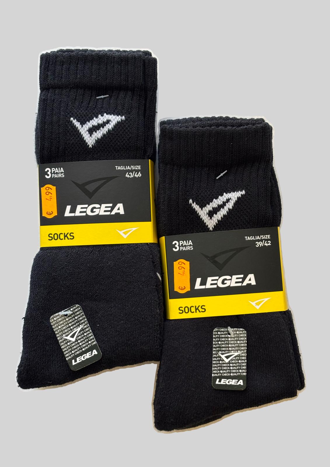 Tripack calza tennis unisex logo LEGEA