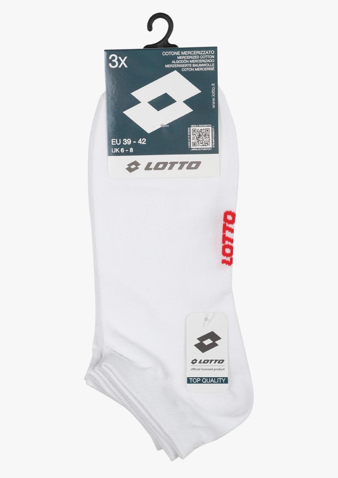Tripack calzini corti salvapiedi unisex soletta in spugna LOTTO