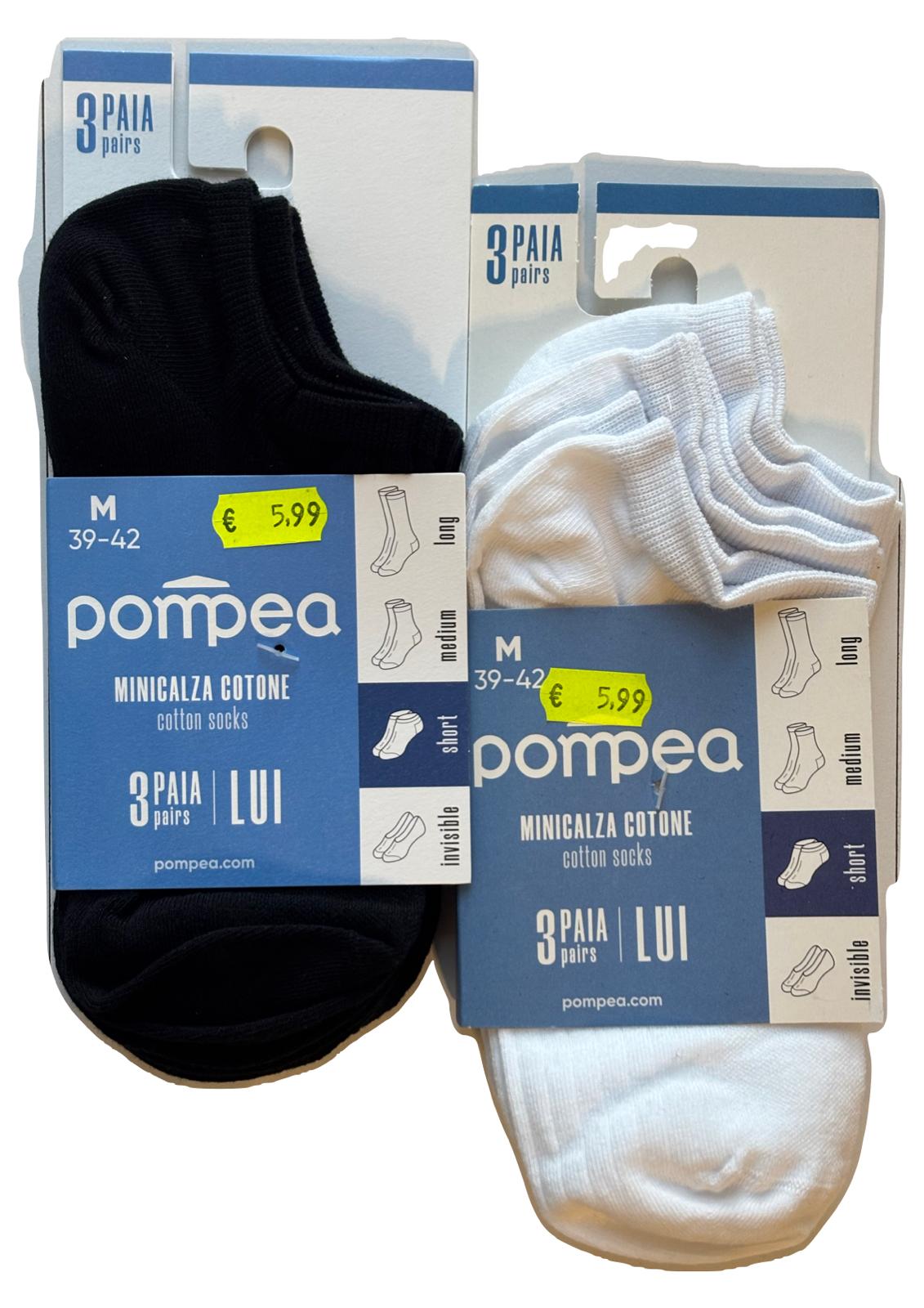 Tripack Minicalza Uomo POMPEA