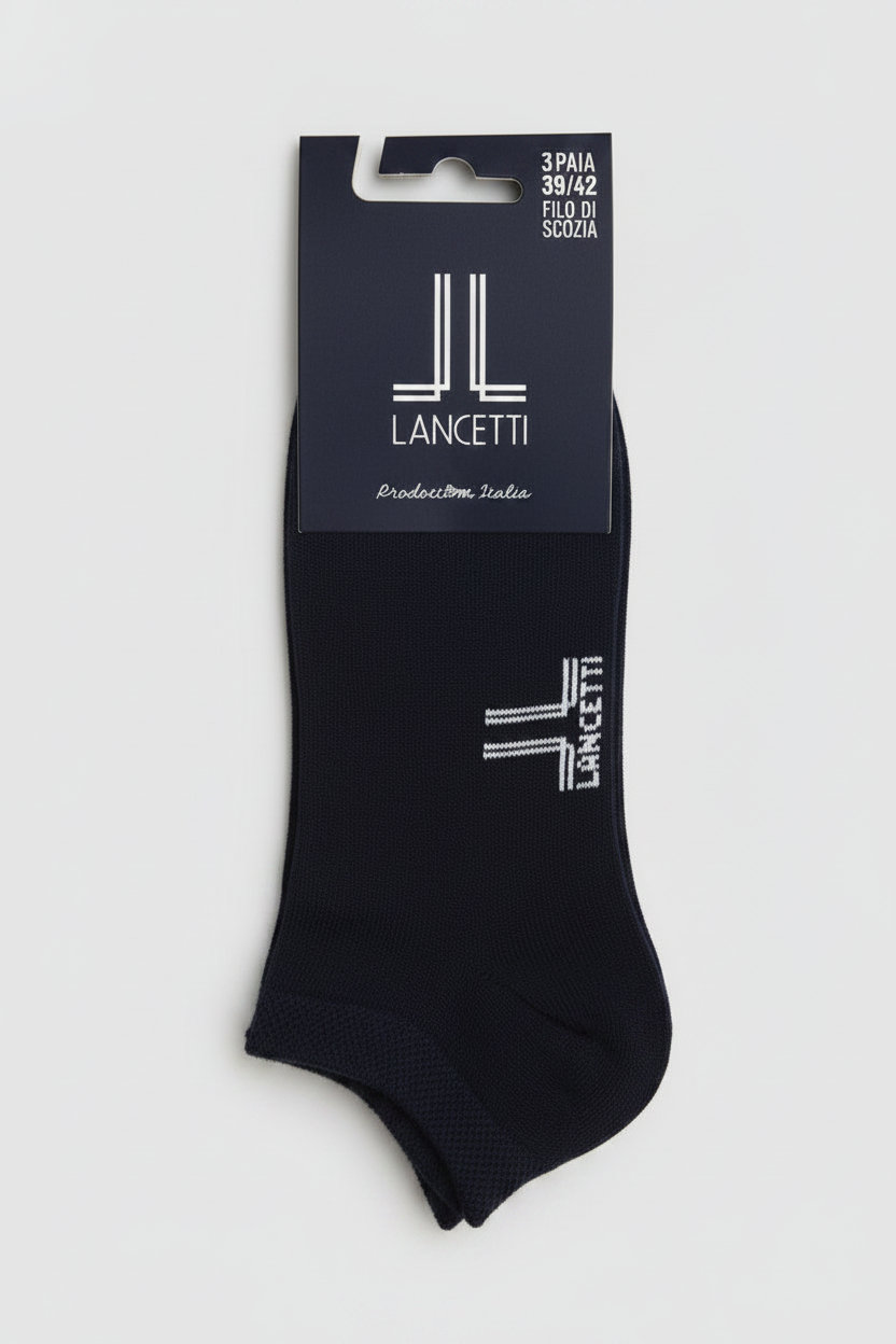 Calza Fantasmino Filo Di Scozia Unisex Confezione 3 Paia - LANCETTI