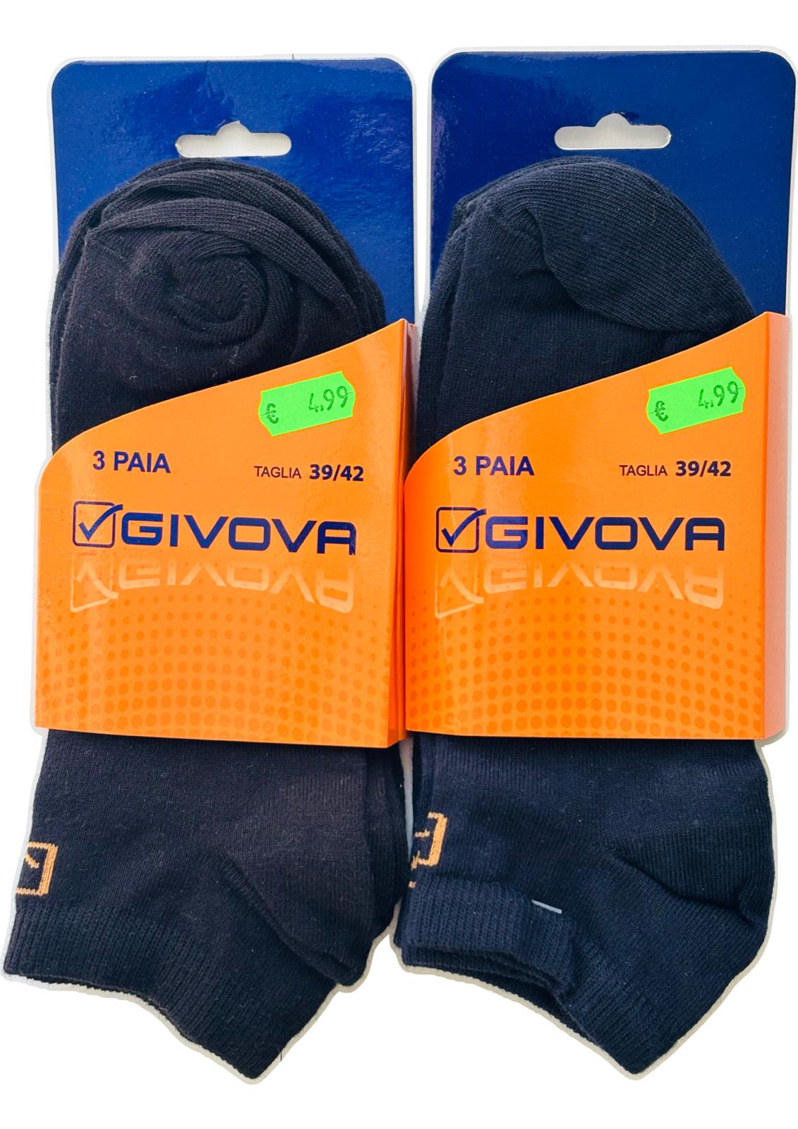 Calza Fantasmino Cotone Unisex Confezione 3 Paia GIVOVA