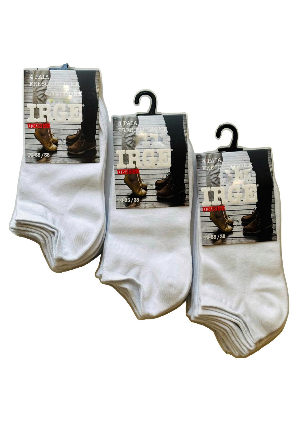 Calze Unisex Fresco Cotone Confezione da 4 paia IRGE