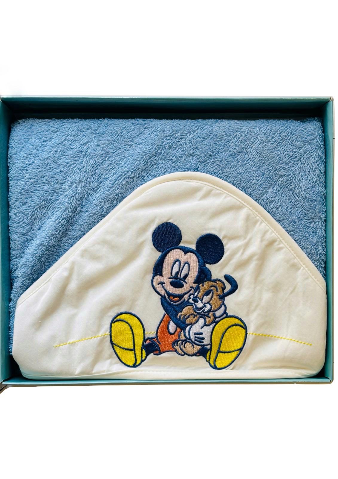 Accappatoio Neonato Triangolo ricamato in spugna Disney ELLEPI