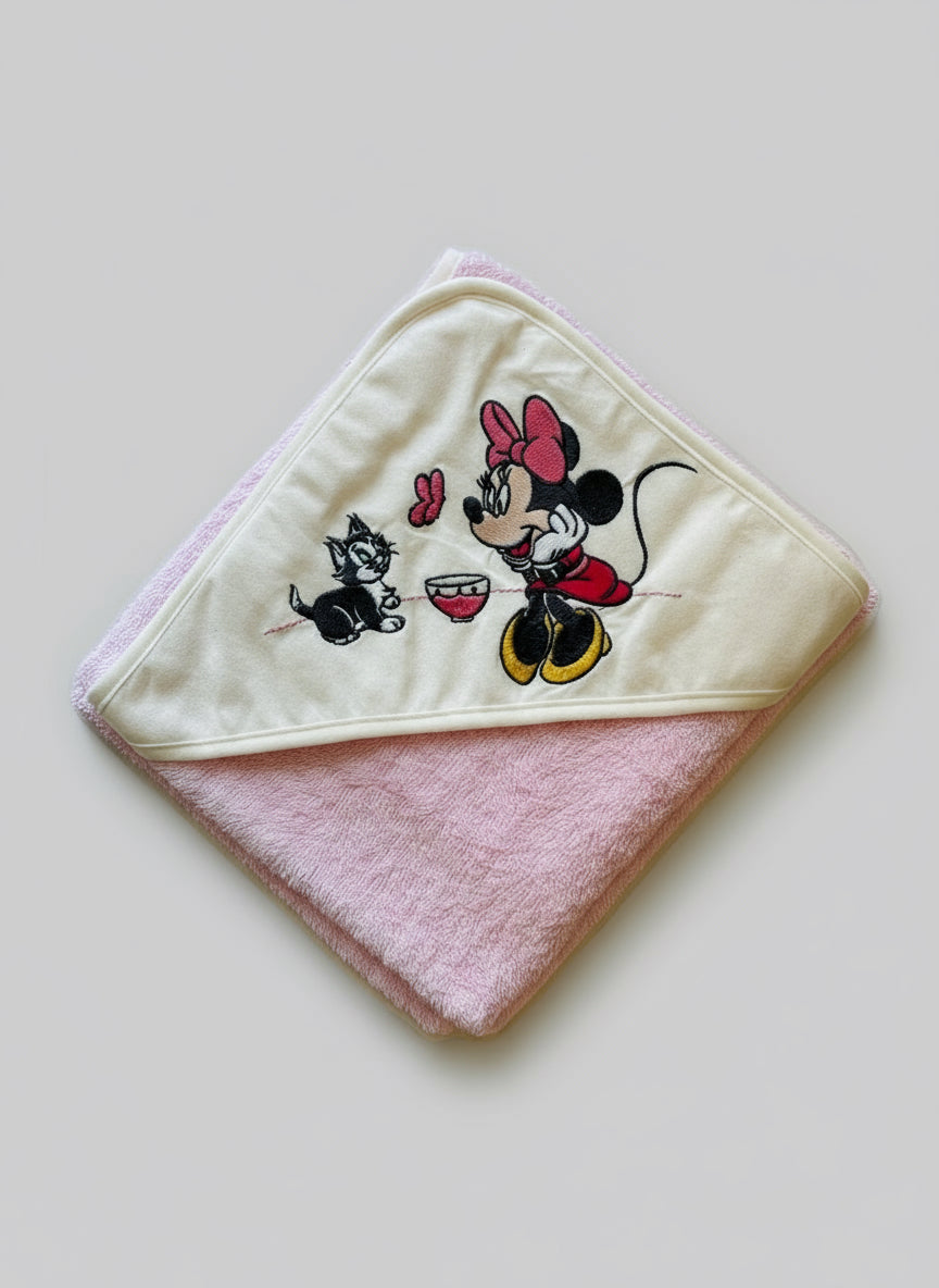 Accappatoio Neonata Triangolo ricamato in spugna Disney ELLEPI