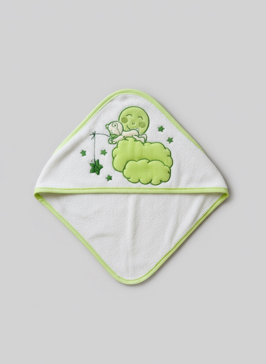 Accappatoio Neonato/a Triangolo ricamato in spugna TENERI BEBE'