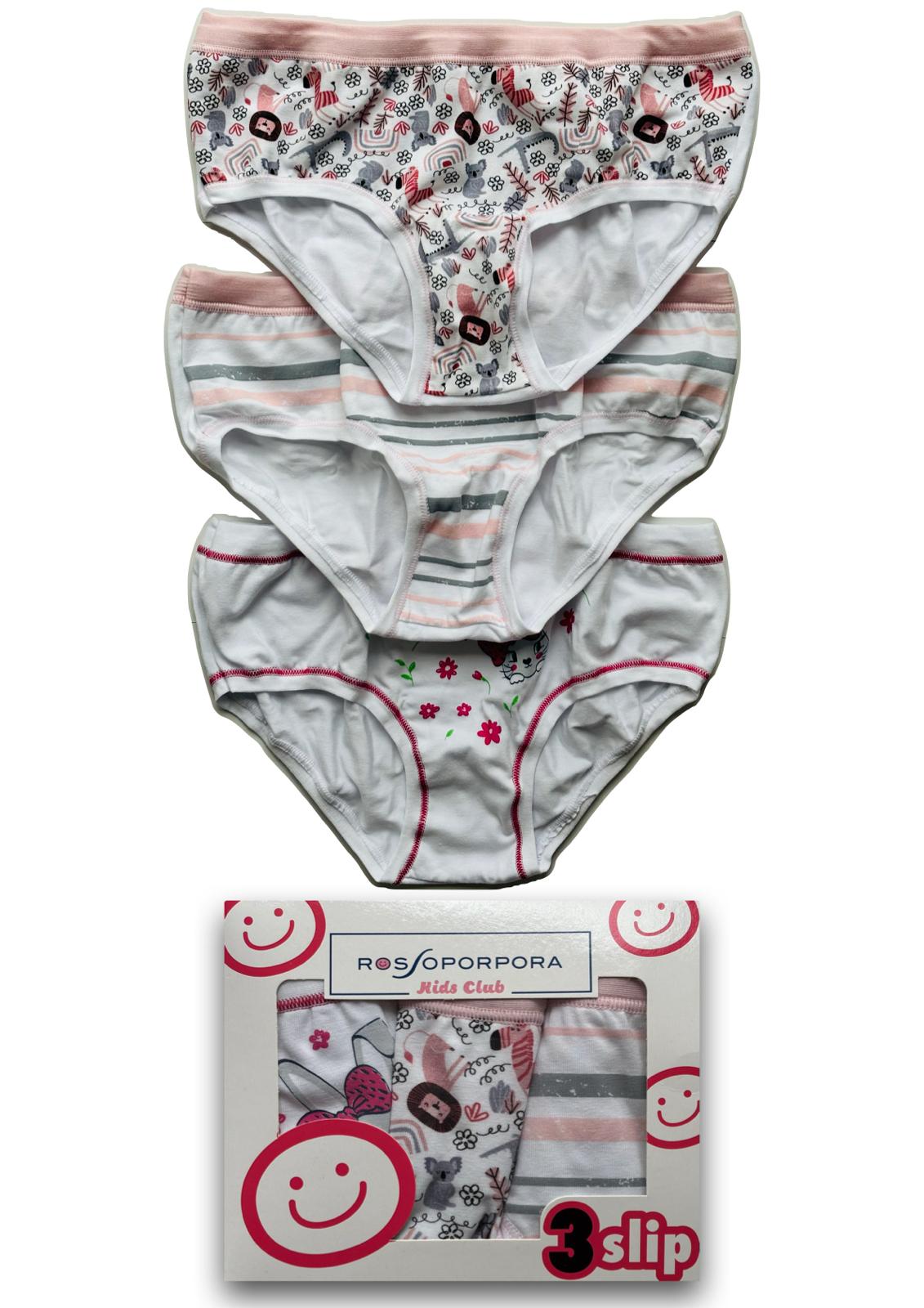 Confezione da 3 Slip Ragazza ROSSOPORPORA KIDS