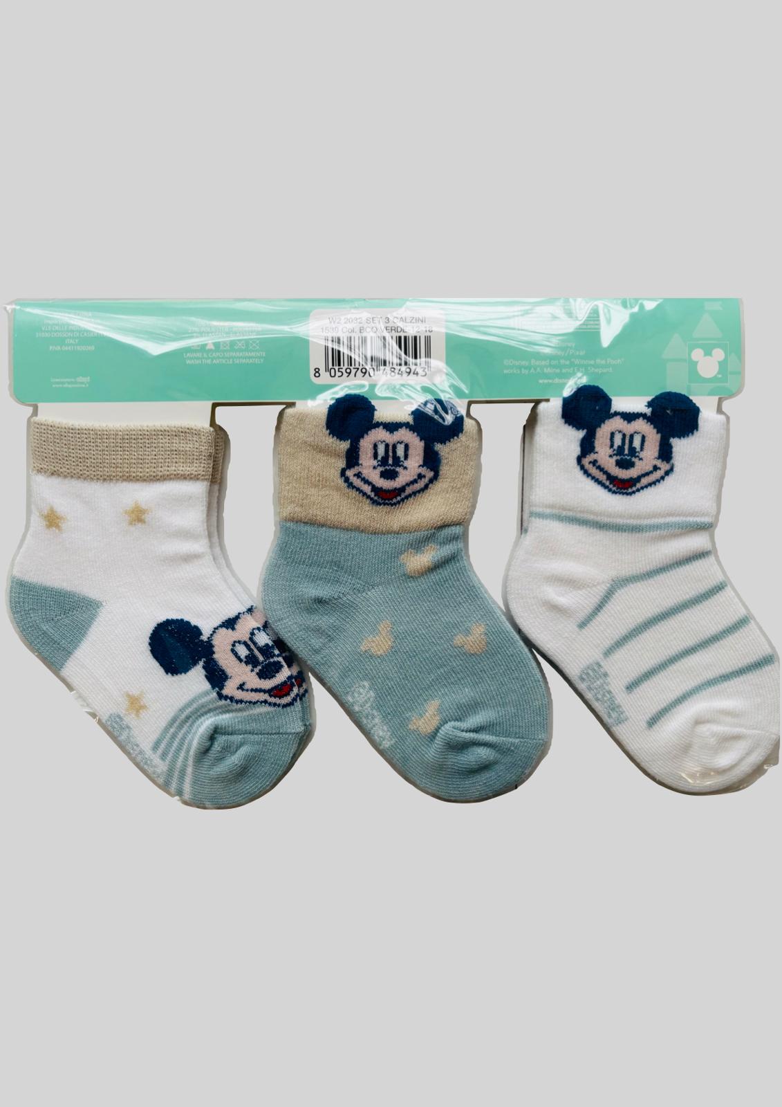Tris calzini Neonato Cotone DISNEY ELLEPI