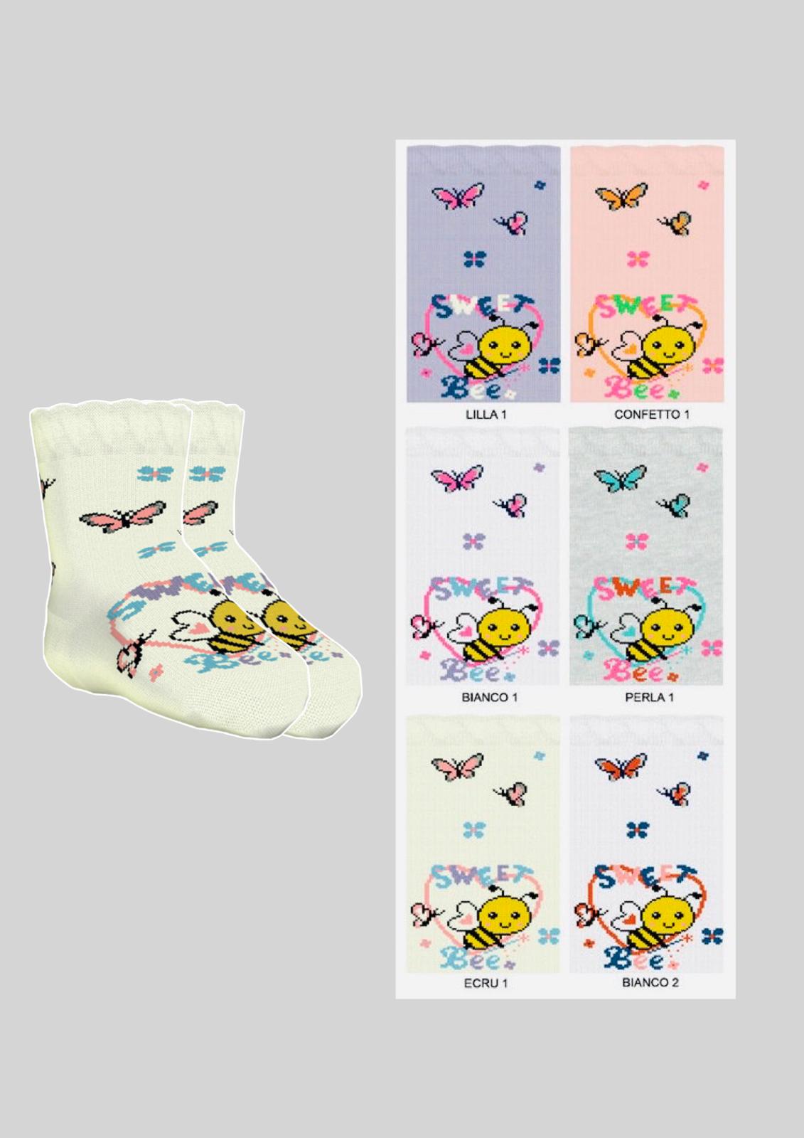 Calze corta Baby in fresco cotone ENRICO COVERI