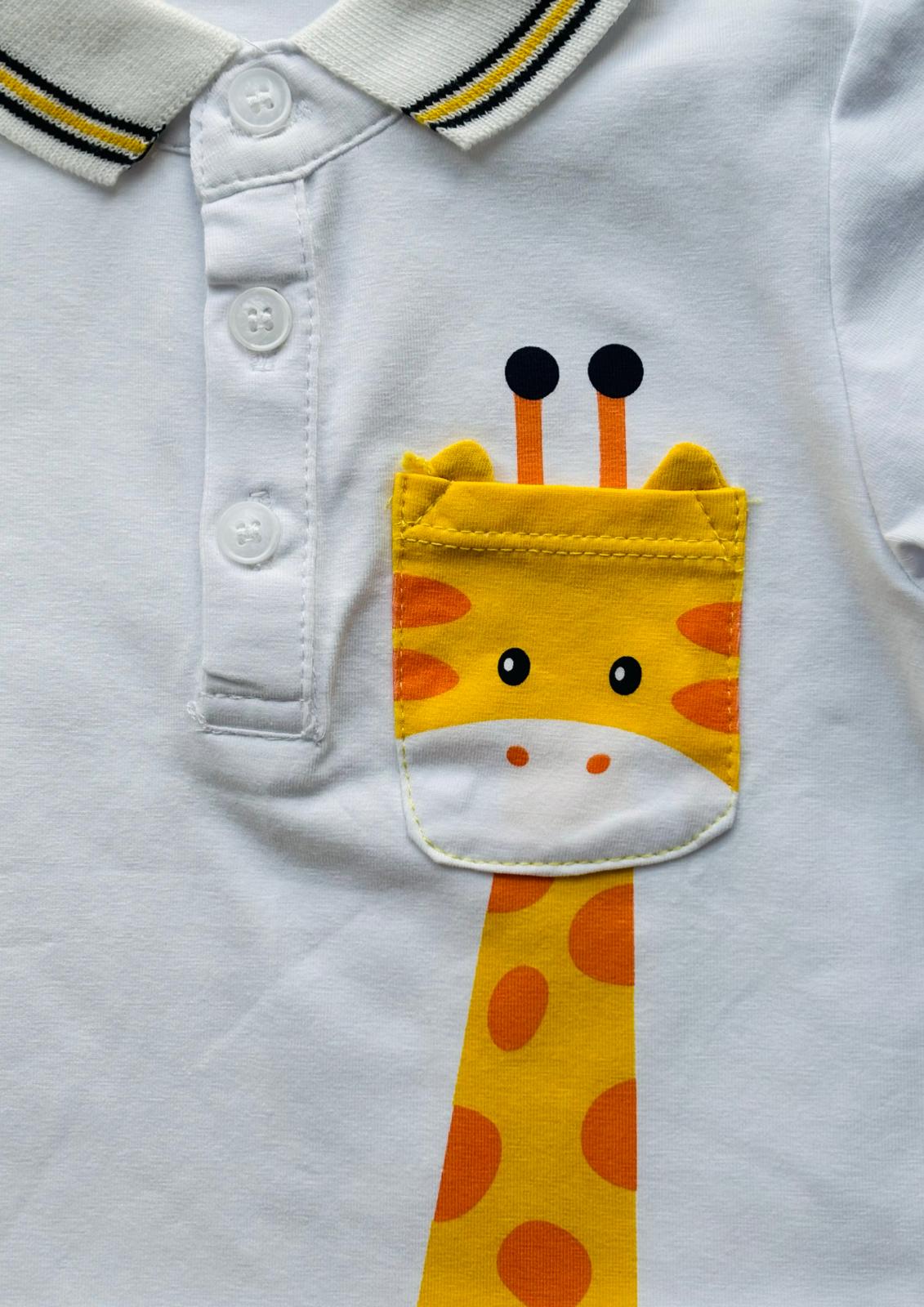 Completo Neonato polo a maniche lunghe e pantalone cargo