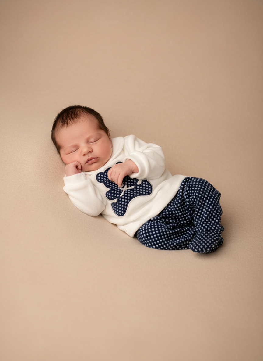 Completo Baby in ciniglia ELLEPI - Taglia 3 mesi