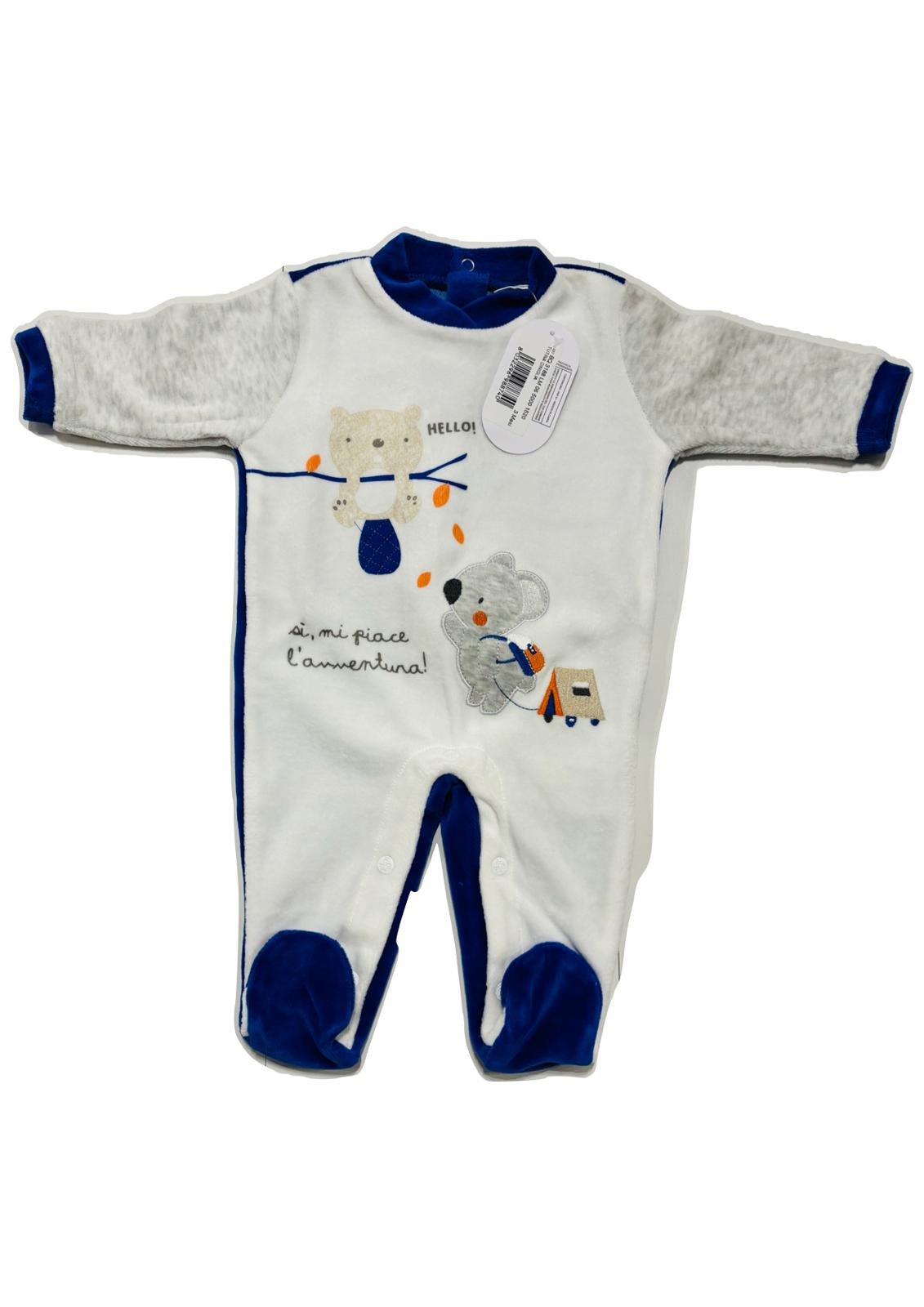 Tutina Neonato in ciniglia ELLEPI