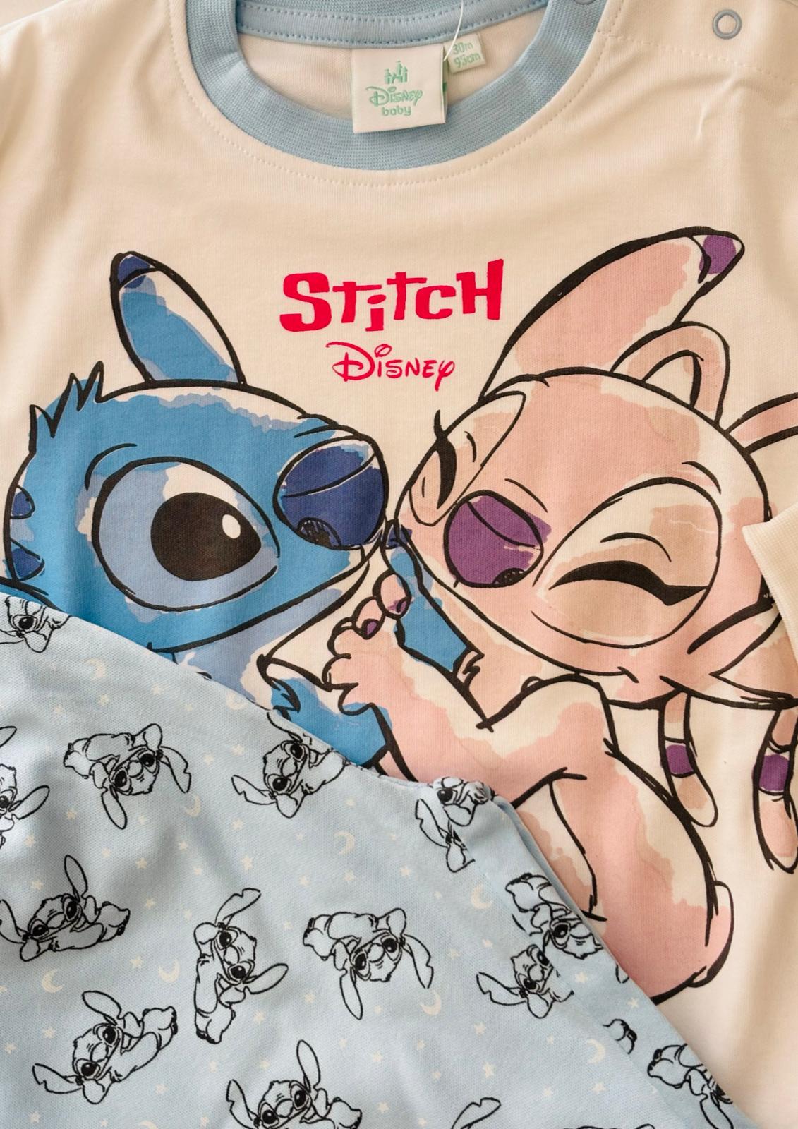 Pigiama Baby in cotone interlock Stitch DISNEY